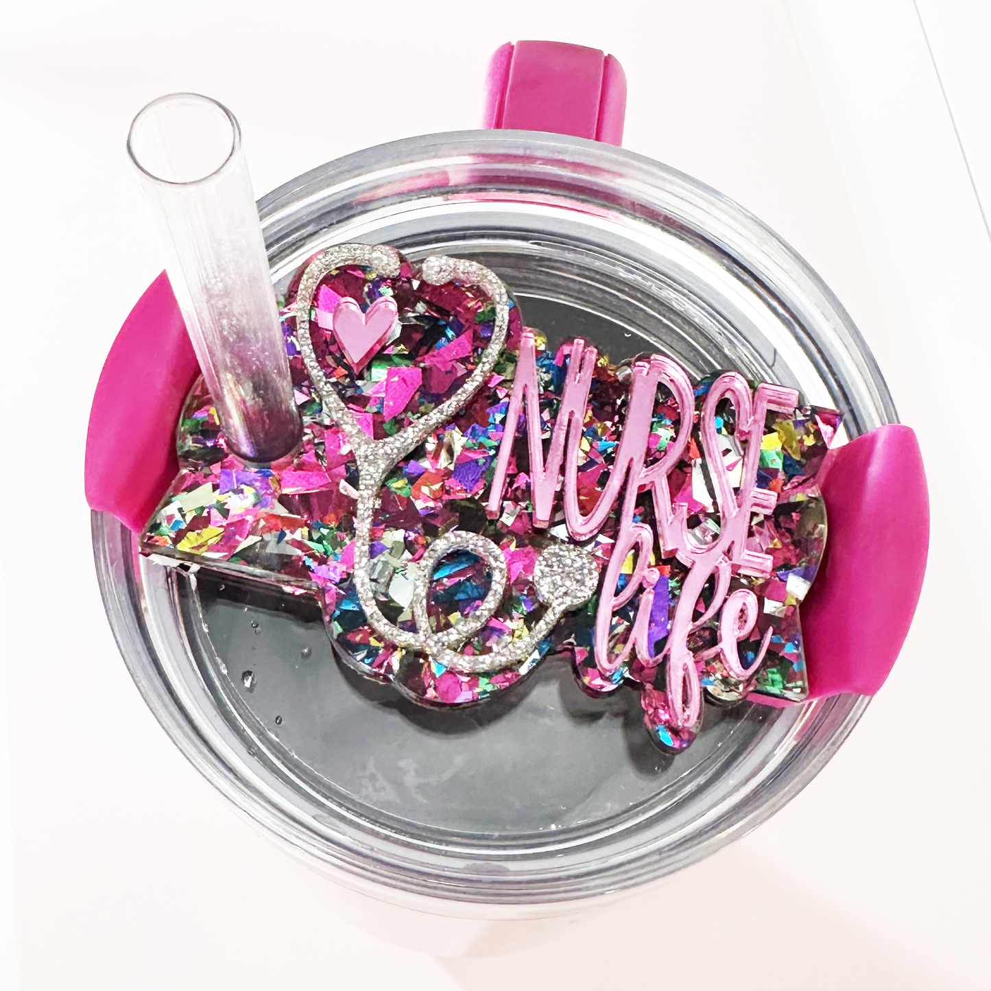 TUMBLER TOPPER TAG - NURSE LIFE