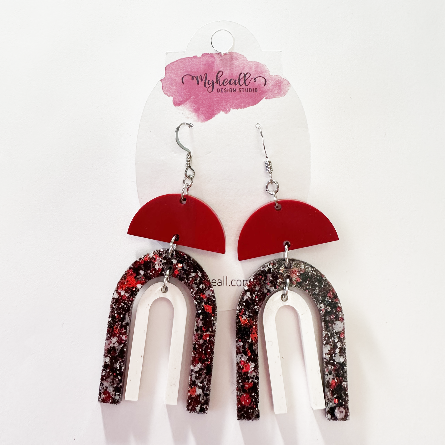 Argyle Earrings - Rainbow