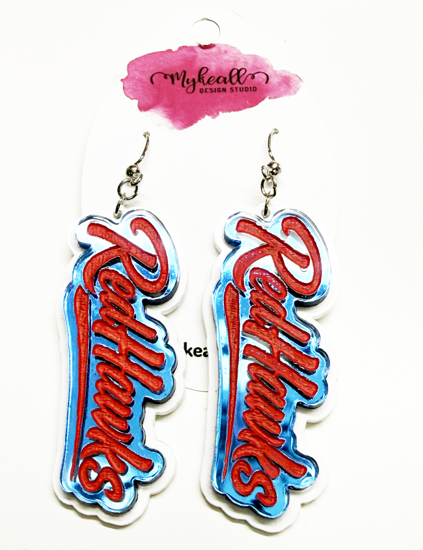Argyle RedHawks Earrings-2