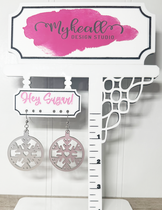 Snowflake Dangle Earrings