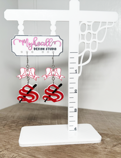 CUSTOM STIX BASEBALL EARRINGS