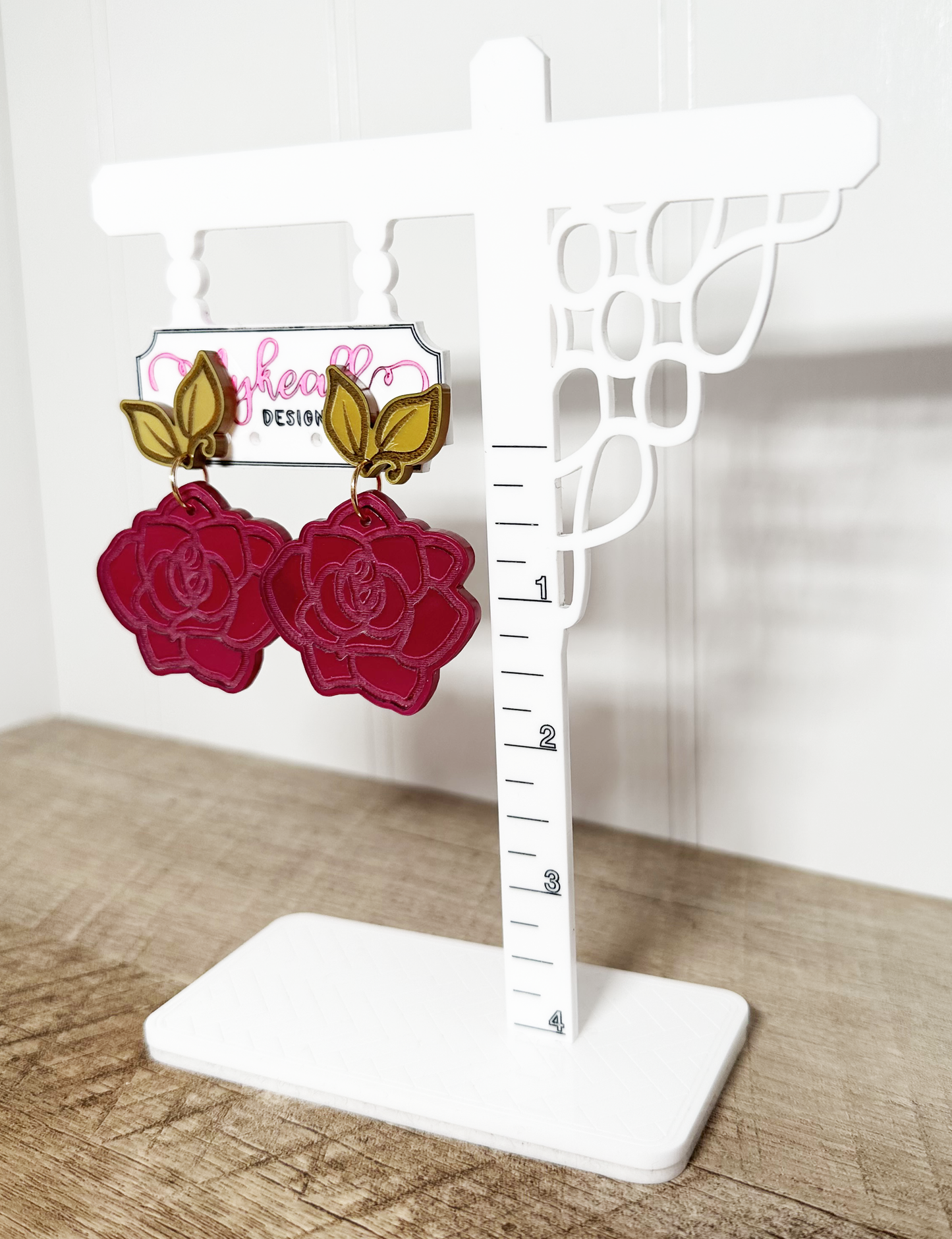 SUMMER ROSE DANGLE EARRINGS