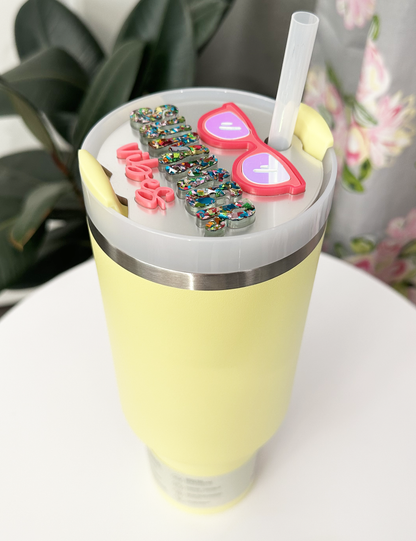 TUMBLER TOPPER - SUMMER VIBES - FULL LID