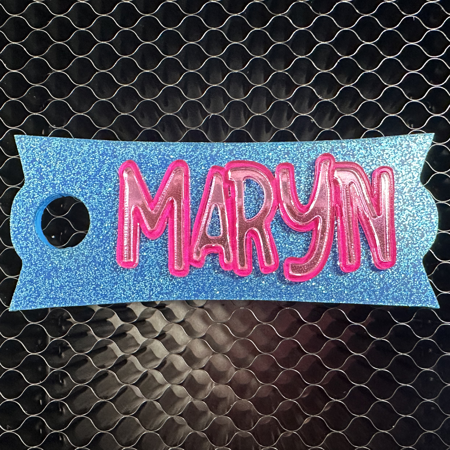 CUSTOM TUMBLER TOPPER TAG - NAME TAG#1