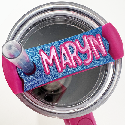 CUSTOM TUMBLER TOPPER TAG - NAME TAG#1