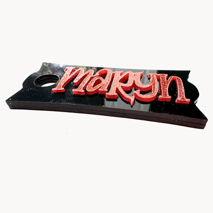 CUSTOM TUMBLER TOPPER TAG - NAME TAG#3