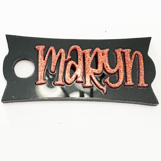 CUSTOM TUMBLER TOPPER TAG - NAME TAG#3