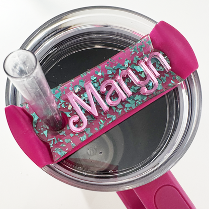 CUSTOM TUMBLER TOPPER TAG - NAME TAG#5