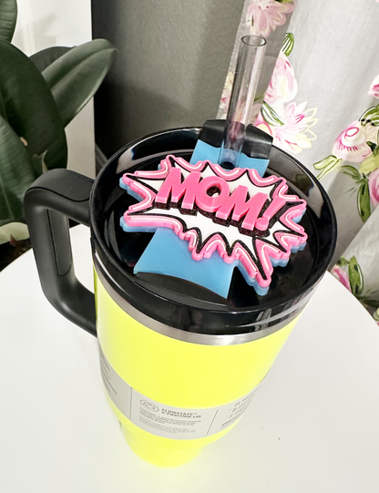 TUMBLER TOPPER TAG - MOM! COSMIC BOOM