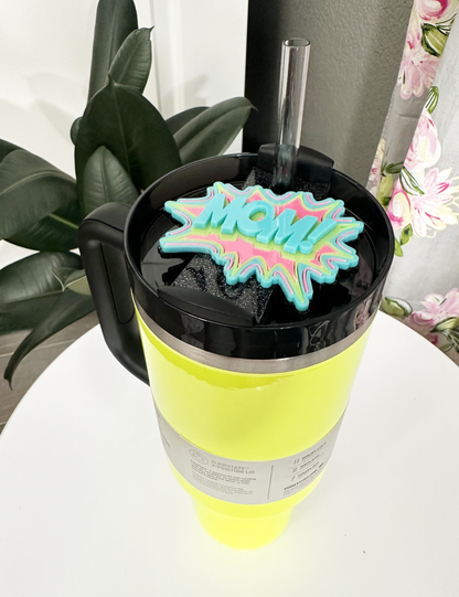 TUMBLER TOPPER TAG - MOM! COSMIC BOOM