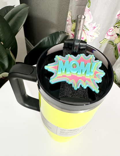 TUMBLER TOPPER TAG - MOM! COSMIC BOOM