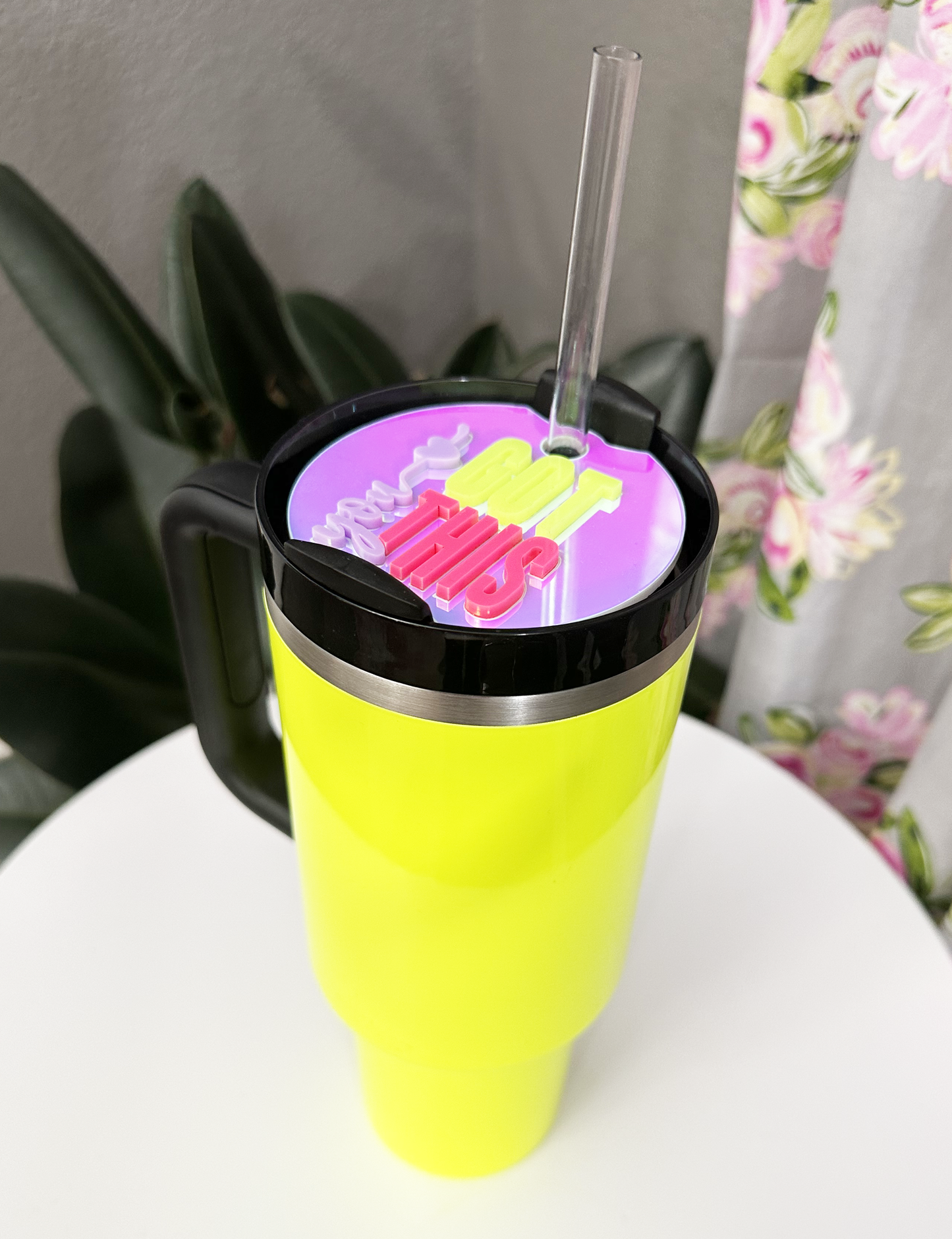 TUMBLER TOPPER - POSITIVITY - YOU GOT THIS - FULL LID