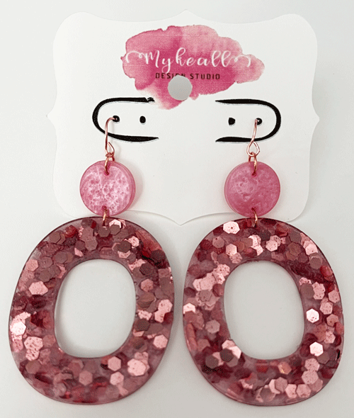 Rose Gold Earrings - 9