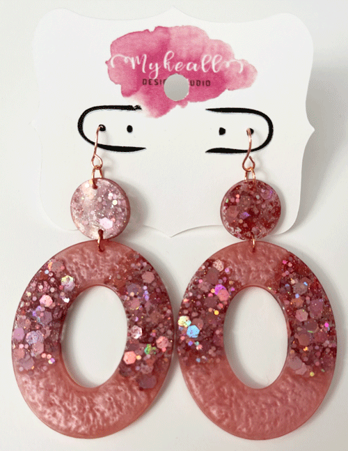 Rose Gold Earrings - 24