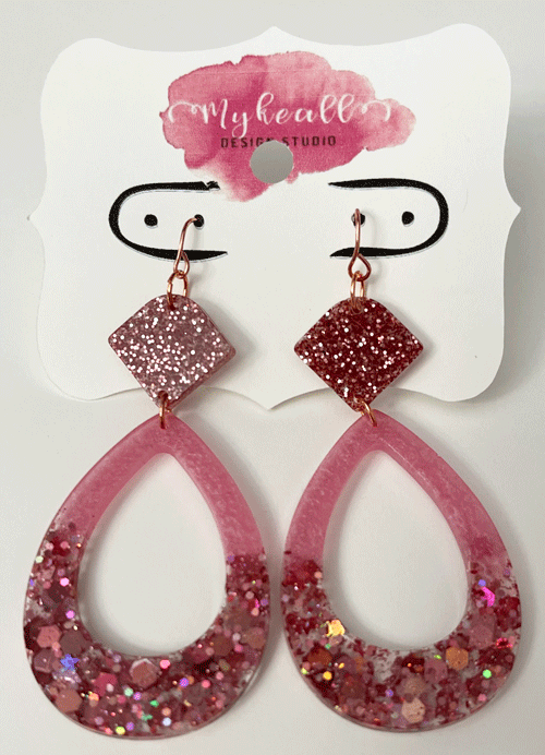 Rose Gold Earrings - 4