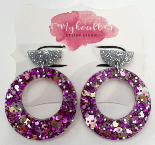 Purple Earrings - 12