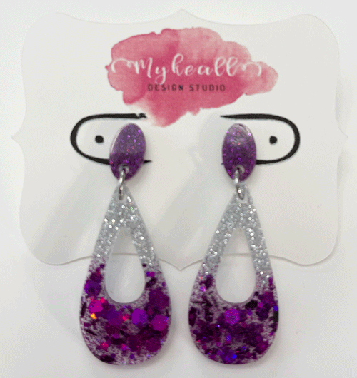 Purple Earrings - 3