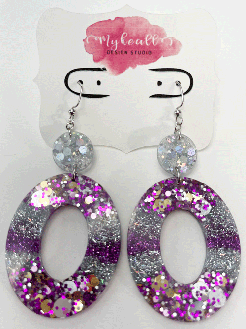 Purple Earrings - 4