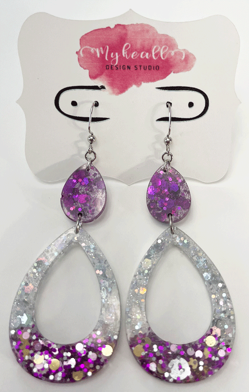 Purple Earrings - 11