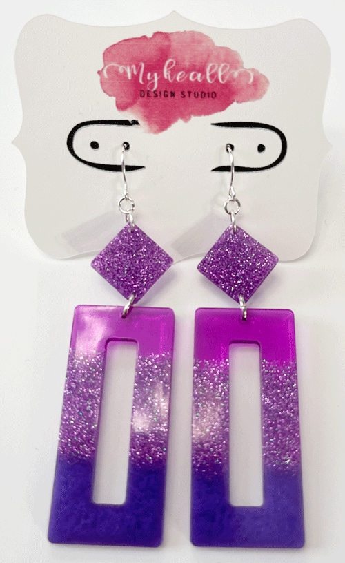 Purple Earrings - 2