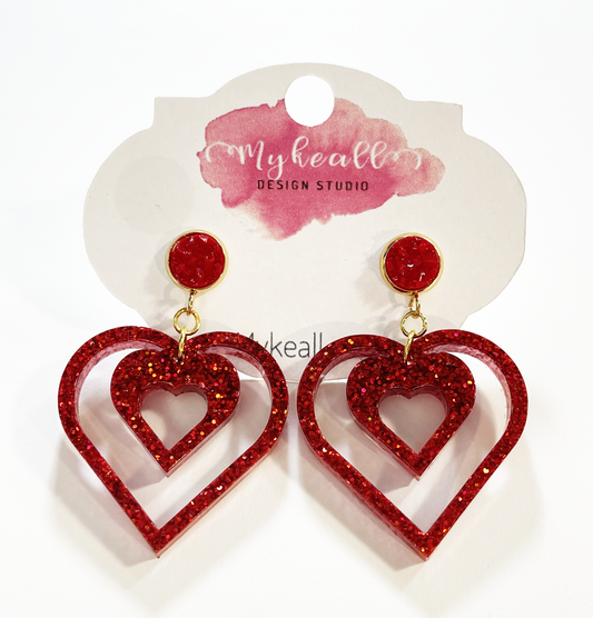 Heart Earrings - 2