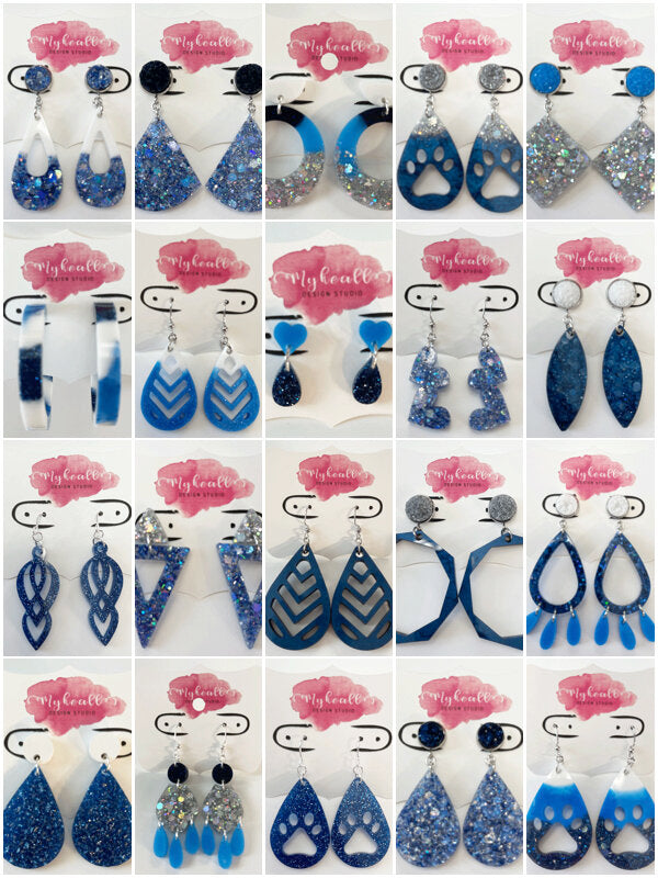 Blue Earrings - 3