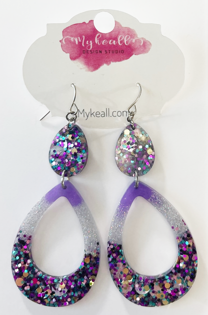 Purple Earrings - 34