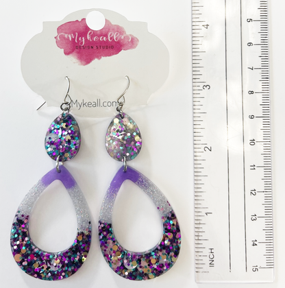 Purple Earrings - 34