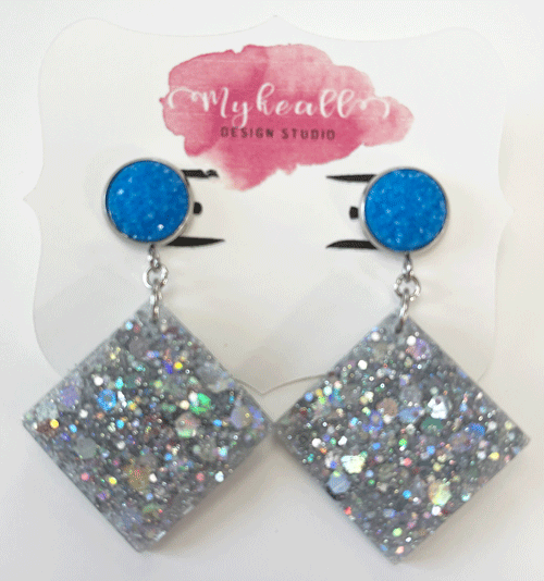 Blue Earrings - 5