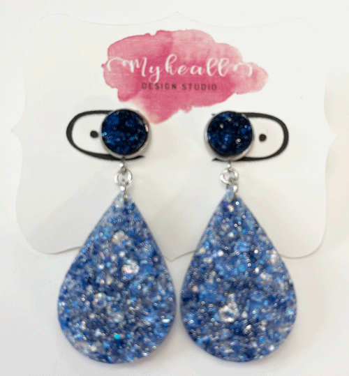 Blue Earrings - 8