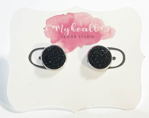 Studs - 10mm Druzy - 9