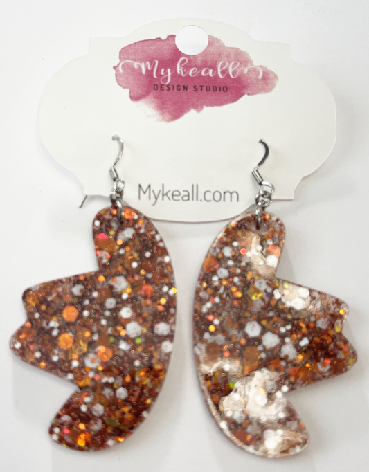 Burnt Orange Earrings - 1