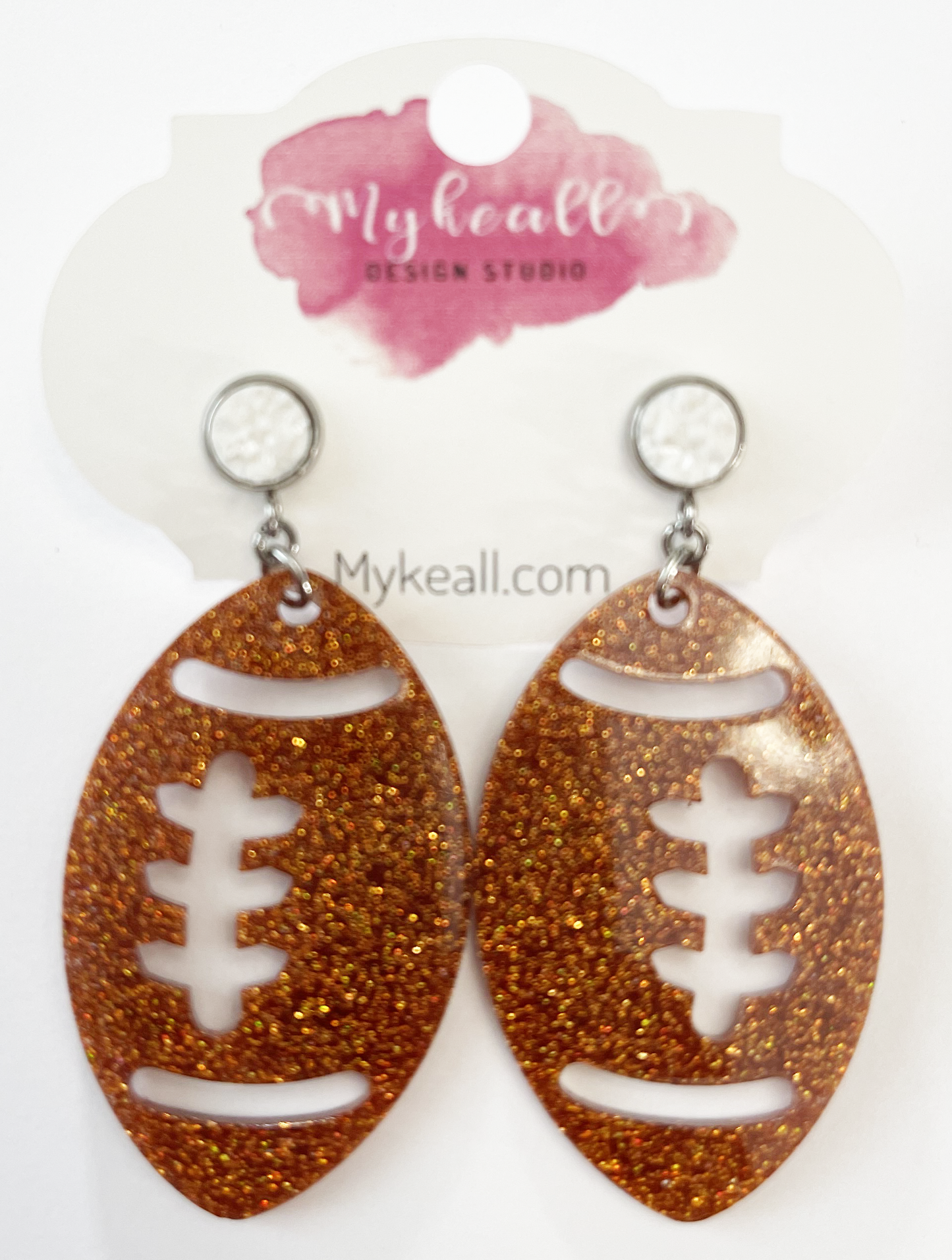 Burnt Orange Earrings - 4