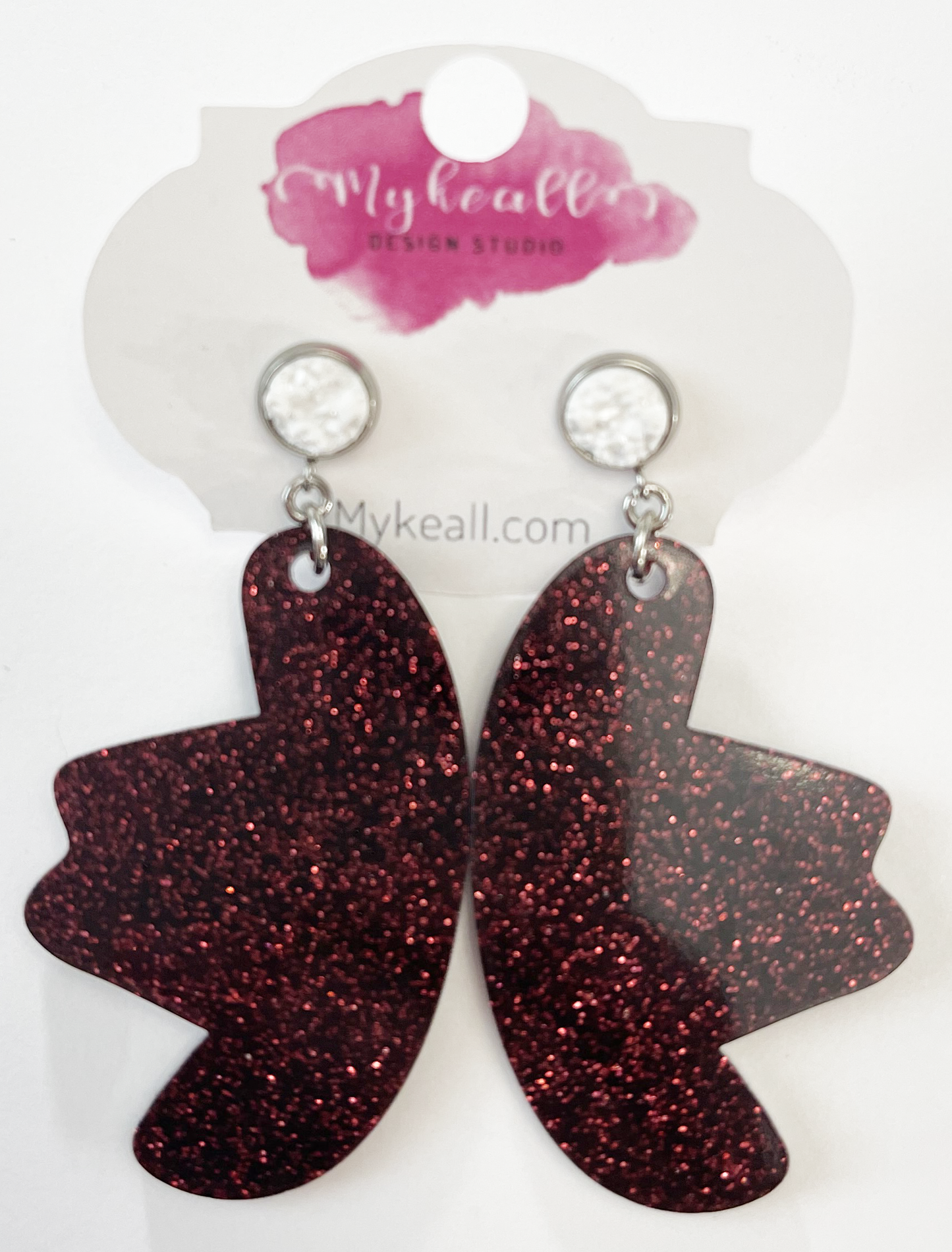 Maroon Earrings - 21