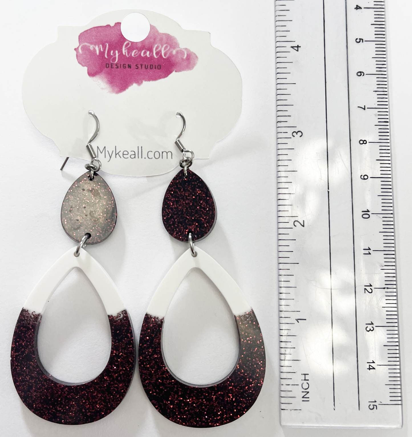 Maroon Earrings - 10