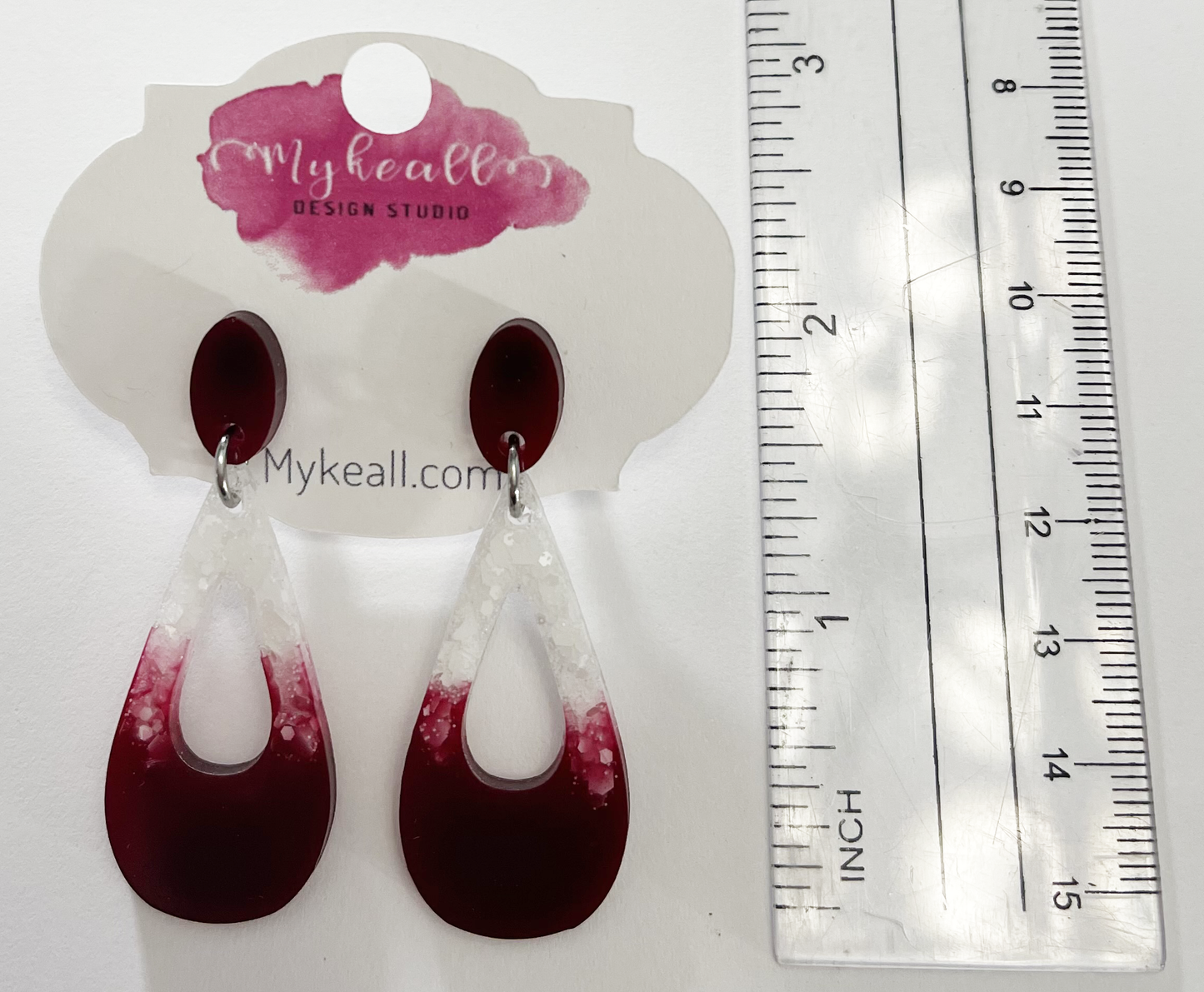 Maroon Earrings - 15