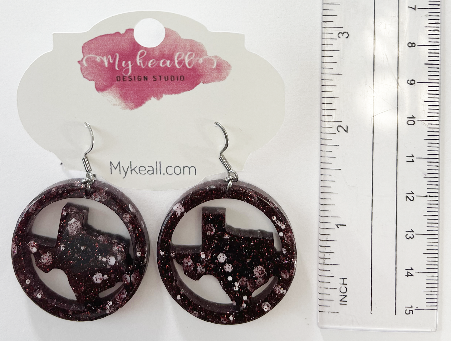 Maroon Earrings - 2