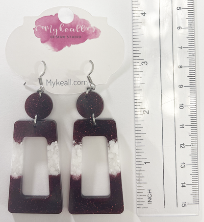 Maroon Earrings - 16