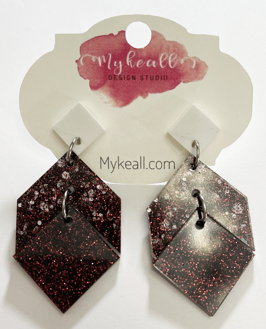 Maroon Earrings - 7