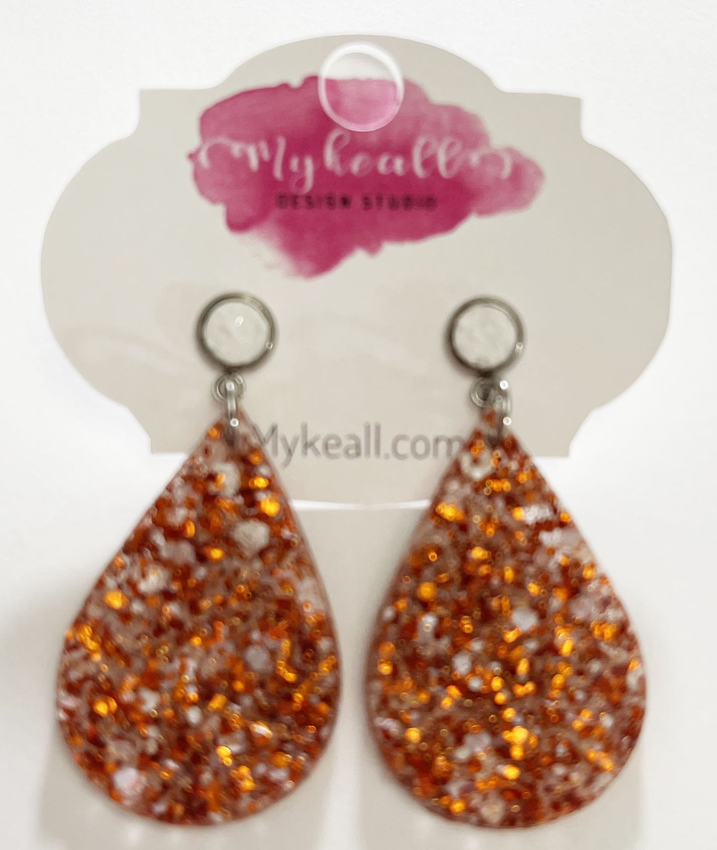 Burnt Orange Earrings - 7