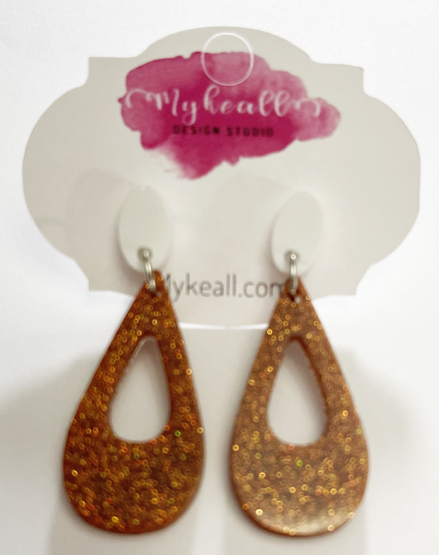 Burnt Orange Earrings - 8