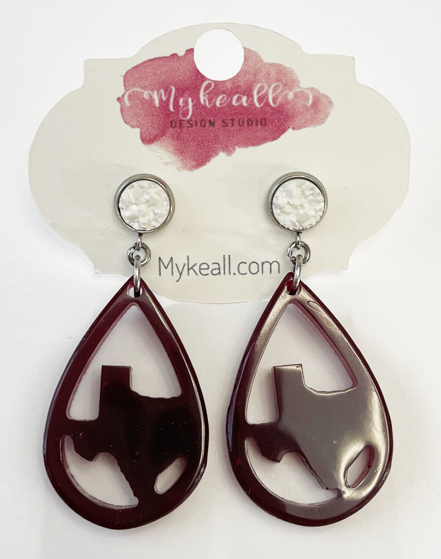 Maroon Earrings - 20