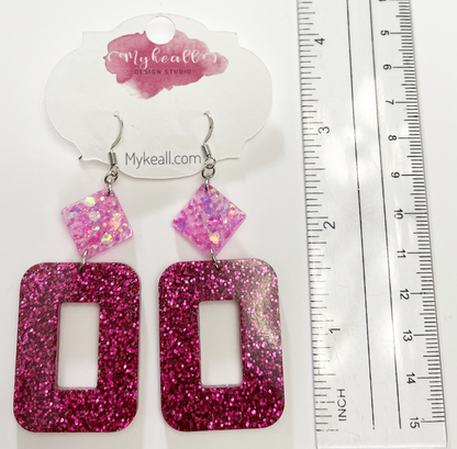 Pink Earrings - 1