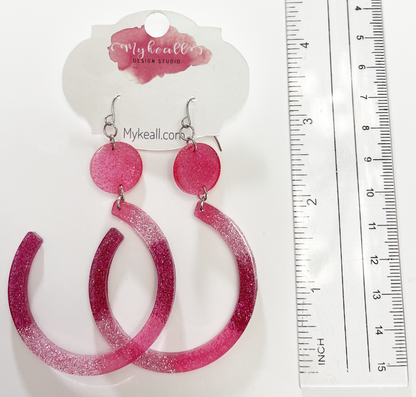 Pink Earrings - 4