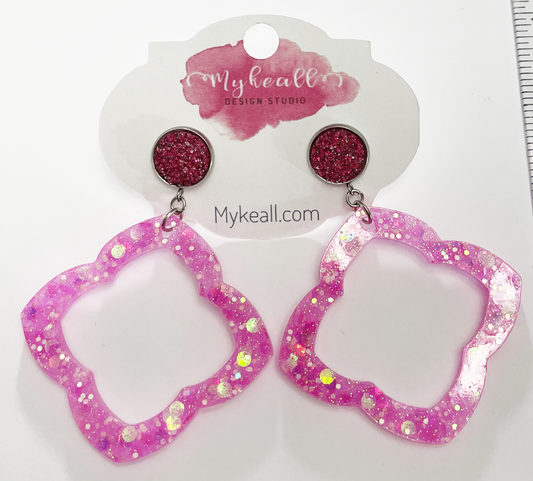 Pink Earrings - 11