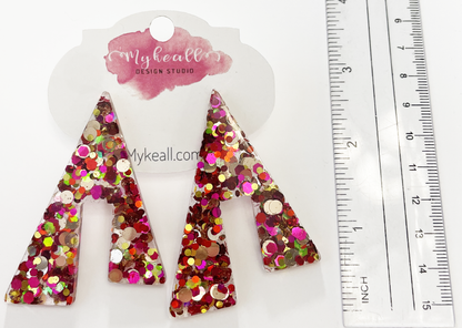 Pink/Gold Earrings - 23