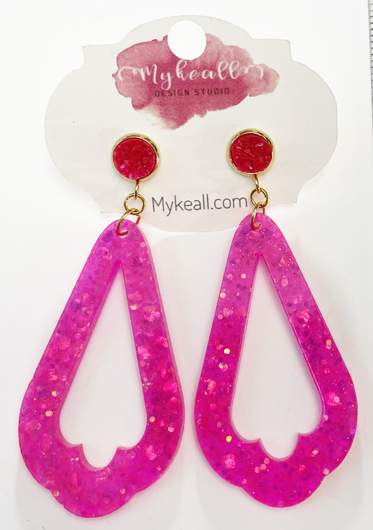 Pink/Gold Earrings - 27