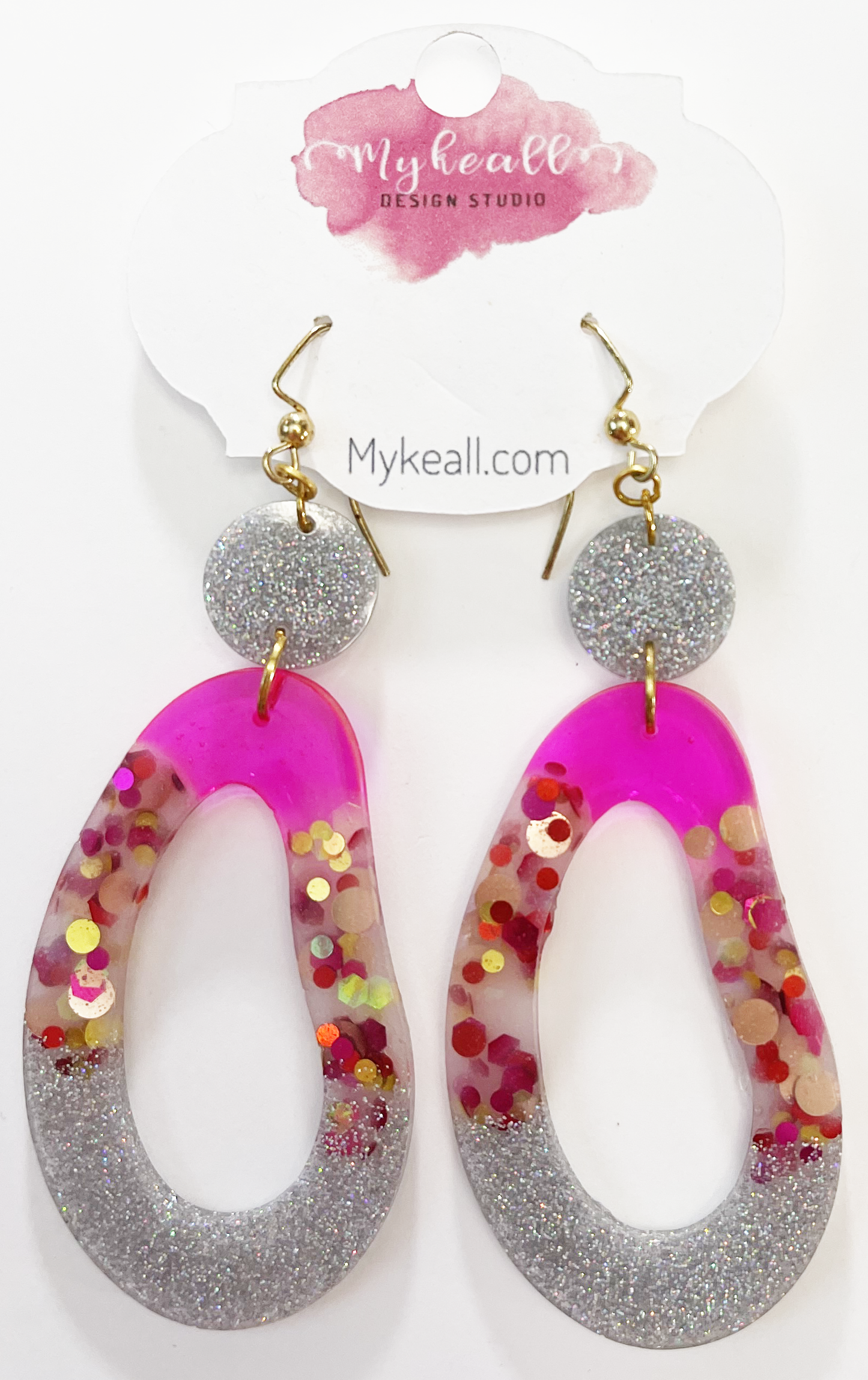 Pink/Gold Earrings - 29