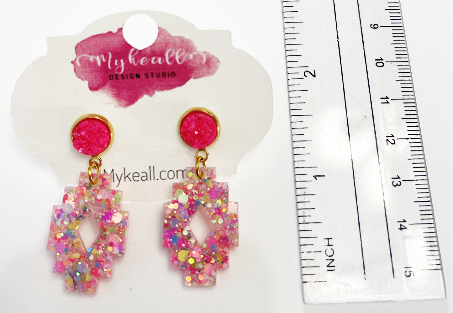 Pink/Gold Earrings - 31