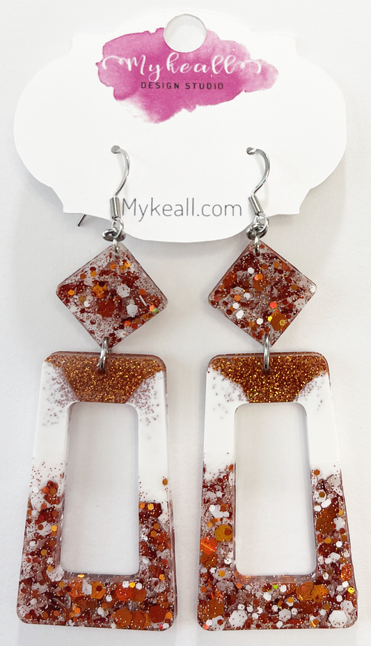 Burnt Orange Earrings - 17